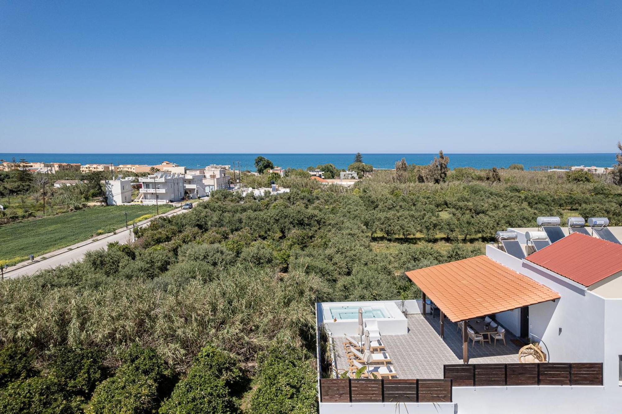 Sol Luxury Apartment - Close To The Beach With A Private Mini Pool Khania Eksteriør bilde