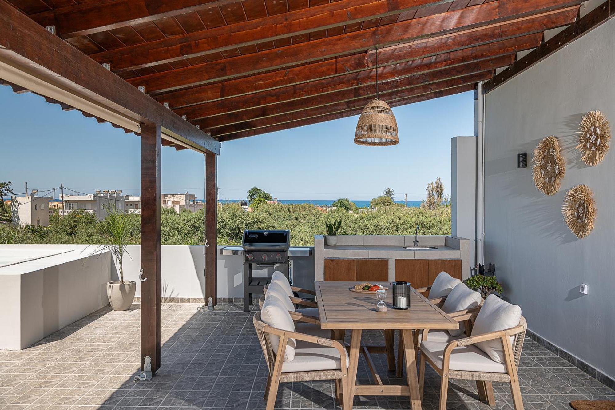 Sol Luxury Apartment - Close To The Beach With A Private Mini Pool Khania Eksteriør bilde